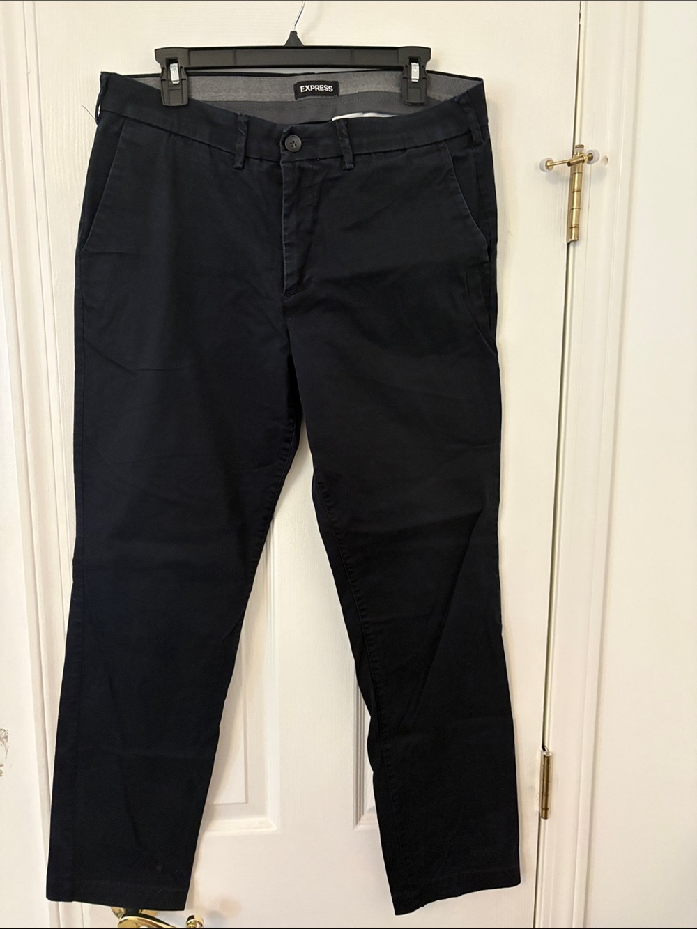 Express Men’s Black Chino Pants - Slim Casual Style